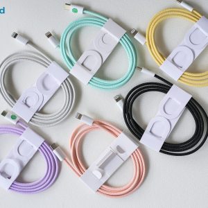 Cáp sạc nhanh iMac M1 Type-C to Lightning bọc dù