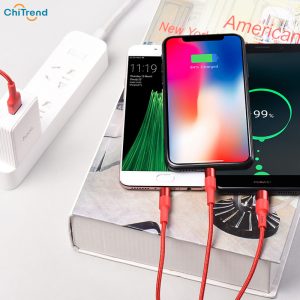 Cáp sạc 3 đầu Hoco X26 1m