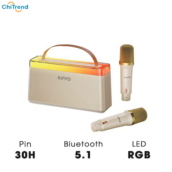 Loa karaoke mini Bluetooth KINYO C10 20W