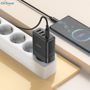 Bộ sạc nhanh PD 45W, QC3.0 Hoco C127A 3A1C