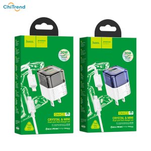 Bộ sạc nhanh Hoco DM-C3 30W kèm cáp C to Lightning CHÍNH HÃNG