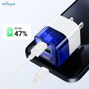 Bộ sạc nhanh Hoco DM-C3 30W kèm cáp C to Lightning CHÍNH HÃNG
