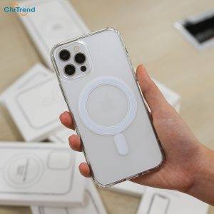 Ốp lưng MagSafe Silicone trong suốt cho iPhone 15 GIÁ RẺ