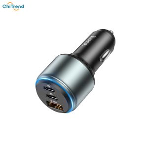 Tẩu sạc ô tô Hoco NZ9 3 cổng 2C1A 95W Chính Hãng