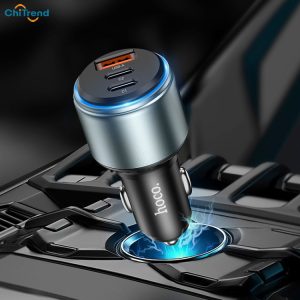 Tẩu sạc ô tô Hoco NZ9 3 cổng 2C1A 95W Chính Hãng