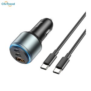 Tẩu sạc ô tô Hoco NZ9 3 cổng 2C1A 95W Chính Hãng