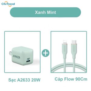 Cốc sạc nhanh Anker Powerport III Nano A2633 20W CHÍNH HÃNG