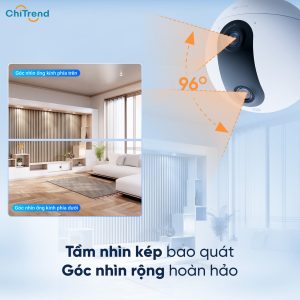 Camera IP Wifi 2 mắt EZVIZ C60p Dual 2K 3MP Chính Hãng