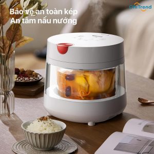 Nồi cơm điện trong suốt Deerma FB15W 3L GIÁ siêu RẺ