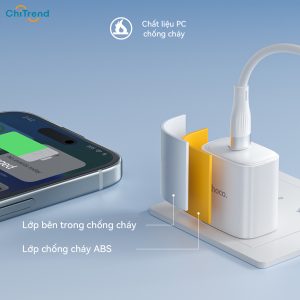 Cốc sạc nhanh Hoco DMC5 PD20W chính hãng