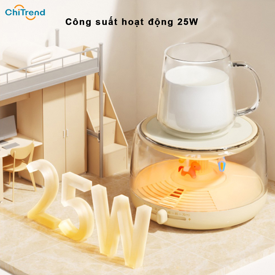 Đế hâm nóng đồ uống SOTHING DSHJ-S-2218C, điều chỉnh nhiệt 45-70⁰C