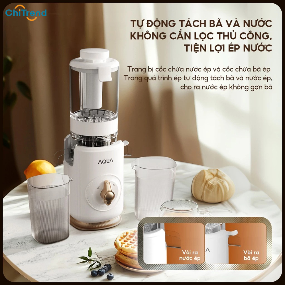 Máy ép chậm trái cây AQUA JSJ0901RW-VN 900ml GIÁ TỐT