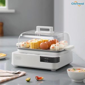 Nồi hấp điện 3 tầng Zhenmi ZMZG-11J dung tích 18L