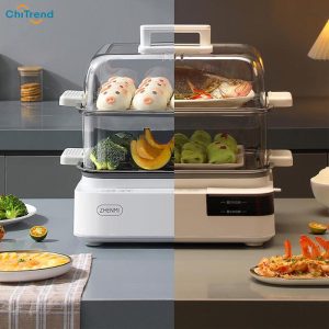 Nồi hấp điện 3 tầng Zhenmi ZMZG-11J dung tích 18L