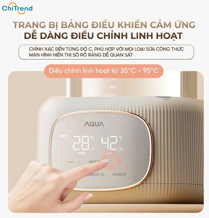Máy đun nước pha sữa AQUA AQS-MH121T