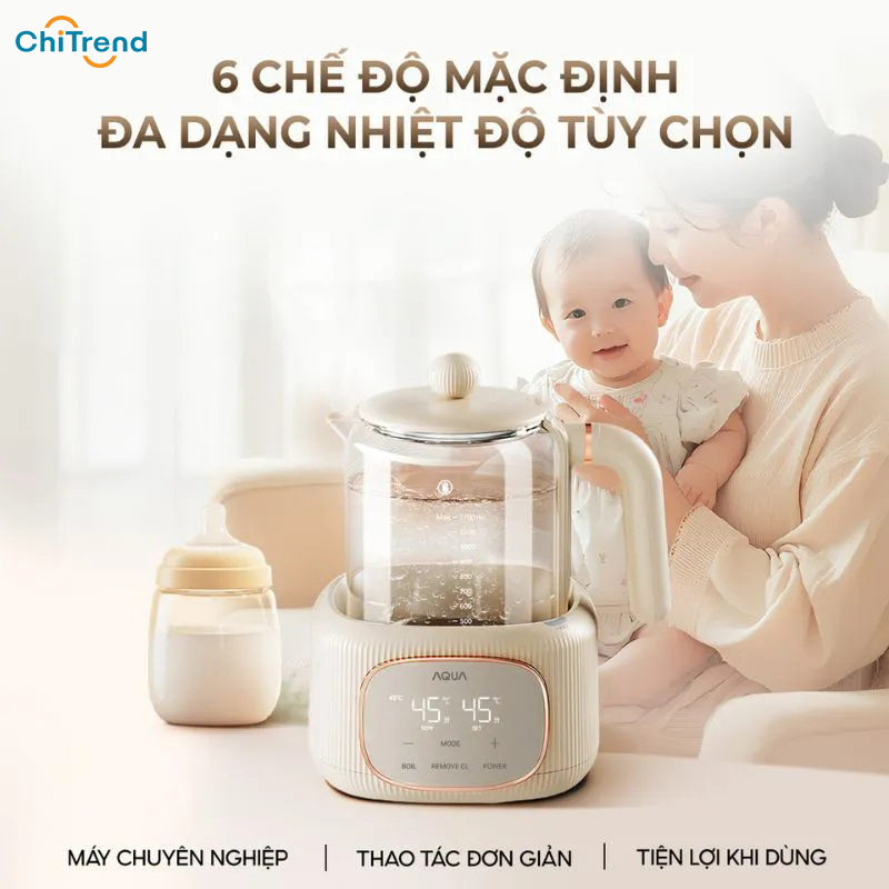 Máy đun nước pha sữa AQUA AQS-MH121T