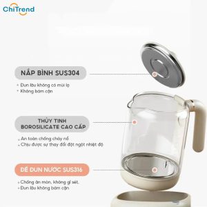 Máy đun nước pha sữa AQUA AQS-MH121T