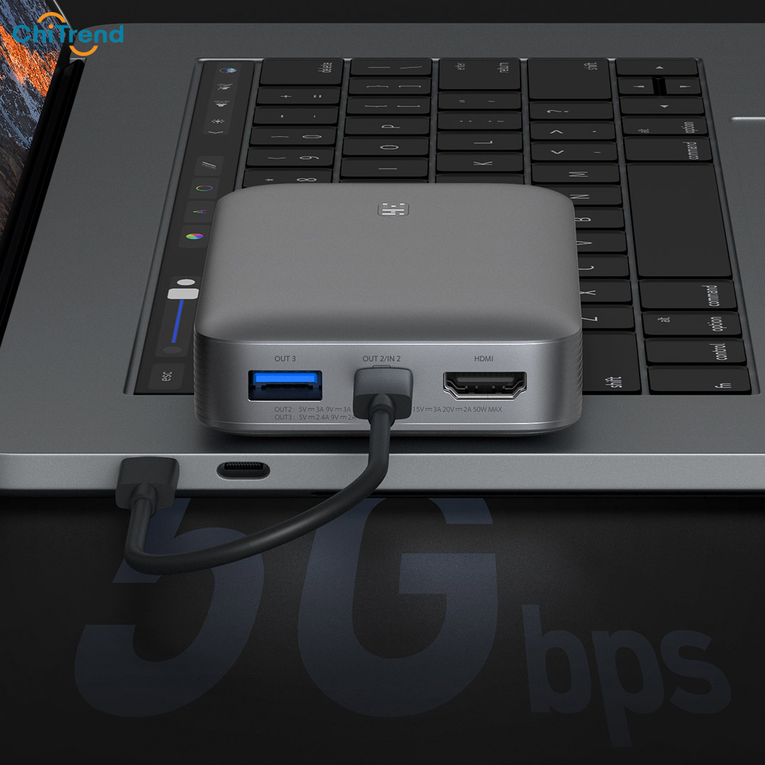 Pin sạc dự phòng 10000mAh kiêm Hub USB-C, HDMI ZMI QB816