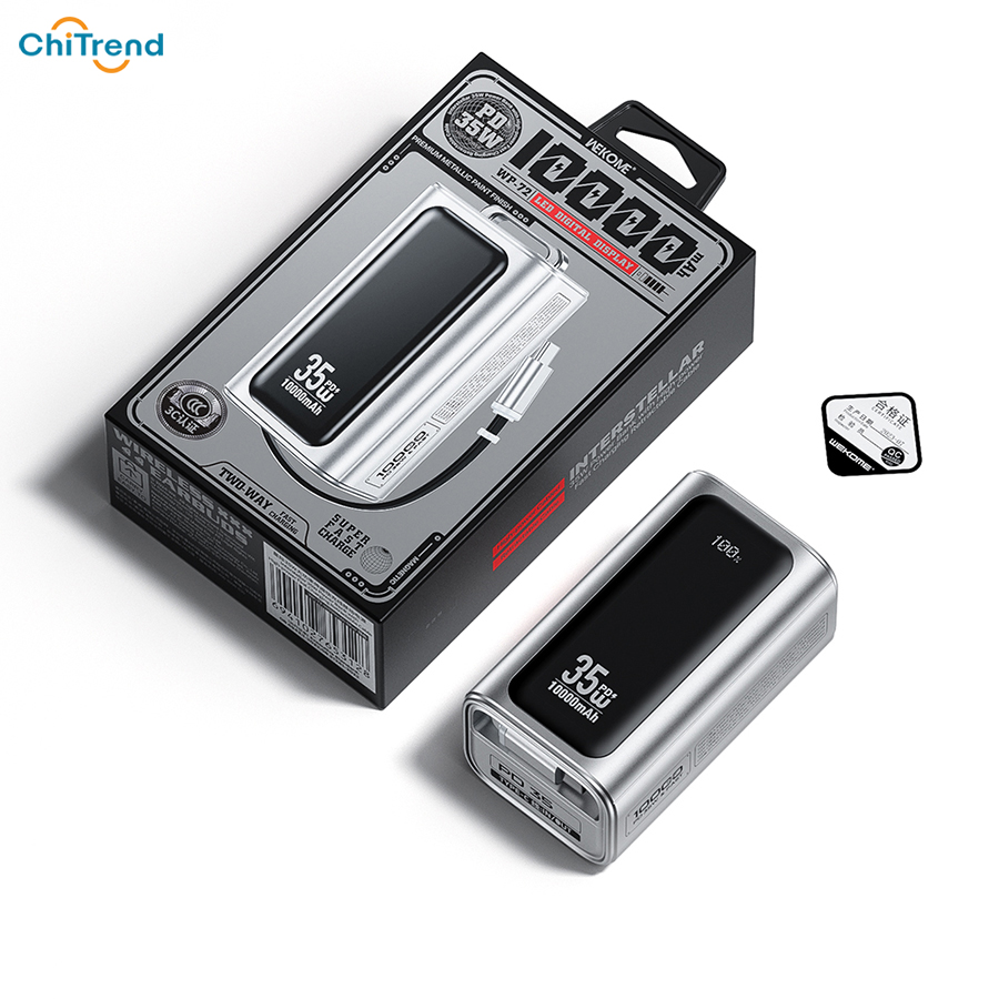 Pin sạc dự phòng 10000mAh WEKOME WP-72 sạc nhanh 35W