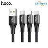Cáp sạc nhanh 3 in 1 Hoco HK48 (Micro, Lightning, Type-C)