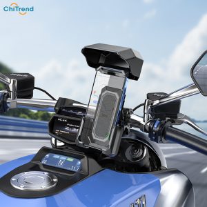 Giá đỡ điện thoại xe máy Hoco H31 có TẤM CHE NẮNG