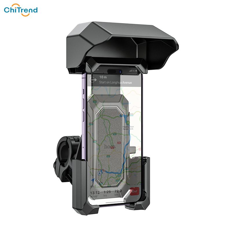 Giá đỡ điện thoại xe máy Hoco H31 có TẤM CHE NẮNG