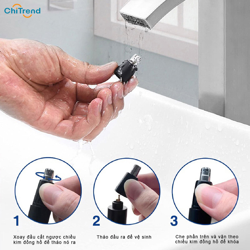 Máy cắt lông mũi BOMIDI NT1 kèm Đầu TỈA CHÂN MÀY