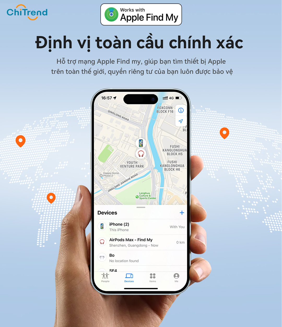 Thẻ định vị chống thất lạc Hoco DMH3