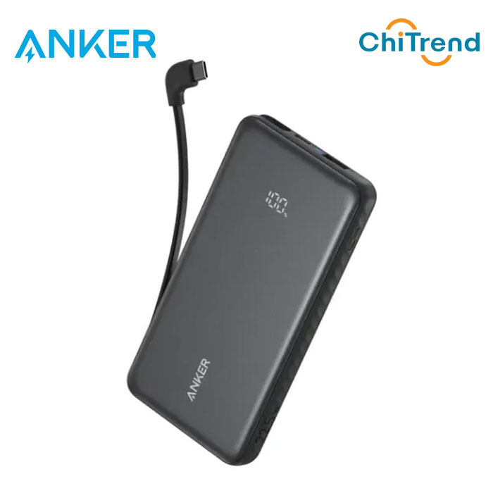 Pin sạc dự phòng có cáp 22.5W 10000mah Anker Zolo A110D