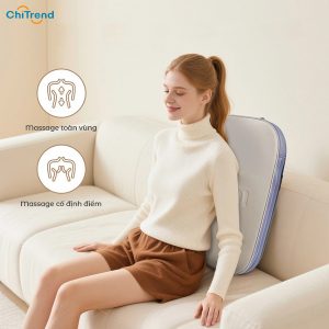 Máy massage lưng BOMIDI BM02 da PU chính hãng