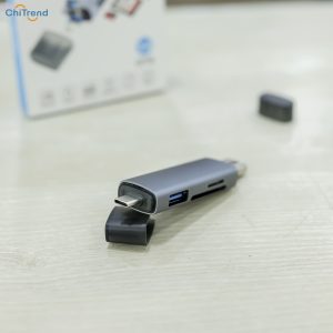 Đầu đọc thẻ nhớ OTG ATUD-17 6 IN 1 USB, Micro, Type-C