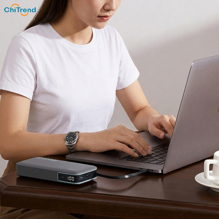 Pin sạc dự phòng 20000mAh Cuktech PB200N có cáp USB-C