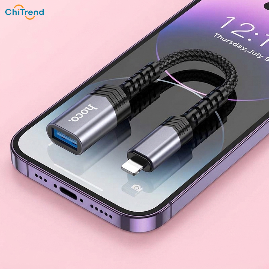 Adapter chuyển đổi Hoco UA24 (Type C, Lightning)