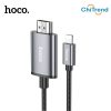Cáp chuyển đổi Lightning, Type-C to HDMI 4K Hoco UA27 2m