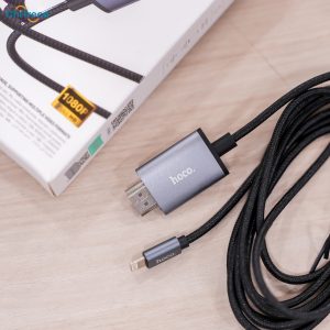 Cáp chuyển đổi Lightning, Type-C to HDMI 4K Hoco UA27 2m