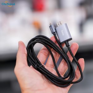 Cáp chuyển đổi Lightning, Type-C to HDMI 4K Hoco UA27 2m