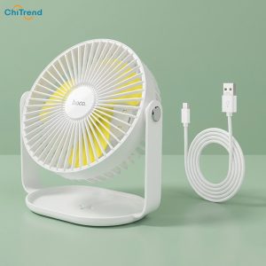Quạt để bàn tích hợp đèn LED Hoco F14