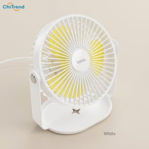 Quạt để bàn tích hợp đèn LED Hoco F14
