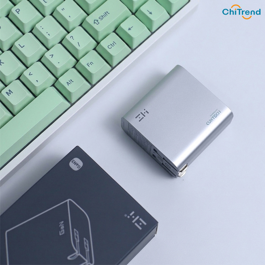 Cốc sạc nhanh 67W GaN ZMI Cuktech A15ZM kèm cáp C to C