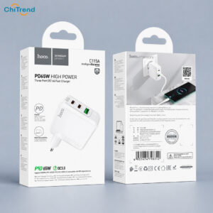 Cốc sạc nhanh 65W Hoco C115A 2C1A chính hãng