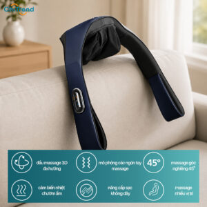 Đai massage cổ vai gáy Philips PPM3521 - Chườm nóng 42˚C