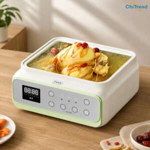 Nồi hấp điện 2 tầng Zhenmi ZMZG-09 Dung tích 10.6L