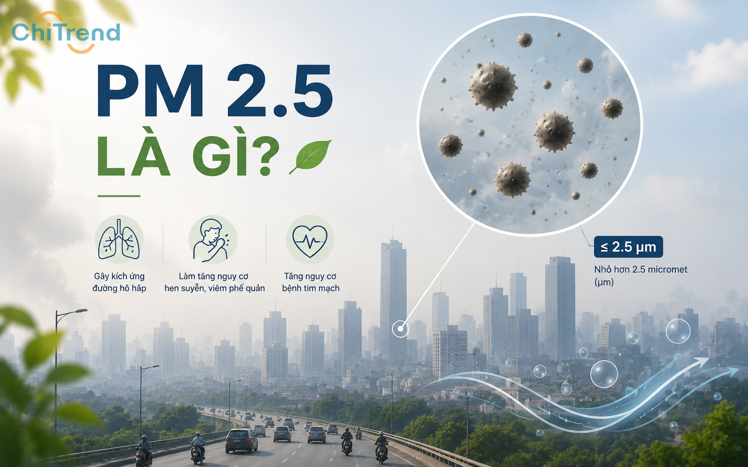 Tìm hiểu PM 2.5 là gì? Những tác hại mà chúng mang lại