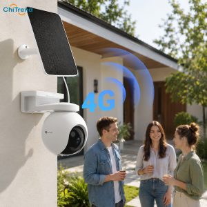 Camera IP ngoài trời dùng pin 2K 3MP EZVIZ EB8 4G chi tiết, sắc nét