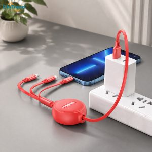 Cáp sạc 3 in 1 Hoco X75 1m Lightning, Type-C, Micro USB