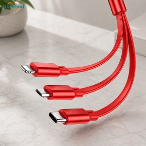 Cáp sạc 3 in 1 Hoco X75 1m Lightning, Type-C, Micro USB