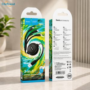 Cáp sạc 3 in 1 Hoco X75 1m Lightning, Type-C, Micro USB
