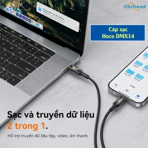 Cáp sạc nhanh Type-C to Lightning Hoco DMX14 truyền dữ liệu ổn định