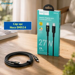 Cáp sạc nhanh Type-C to Lightning Hoco DMX14 chính hãng