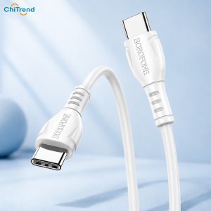 Cáp sạc nhanh Type-C to Type-C BOROFONE BX51 có vỏ PVC bền bỉ